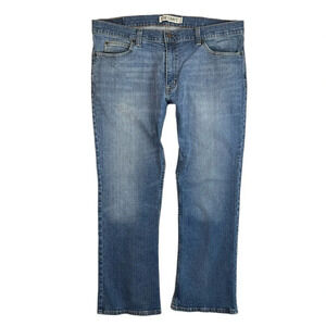 MJ258 Men’s True Craft Classic Boot Cut Medium Wash Denim Jeans 36x30